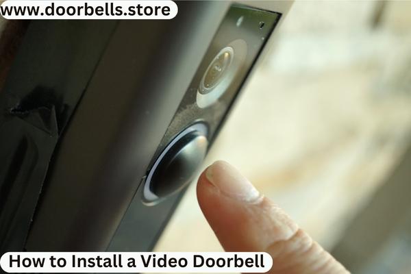 pressing the doorbell